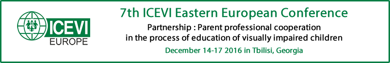Seventh ICEVI Eastern European Conference banner