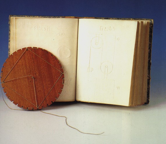 Old tactile book with Hebold-Disc