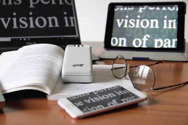 Electronic magnifier with dedicated WIFI