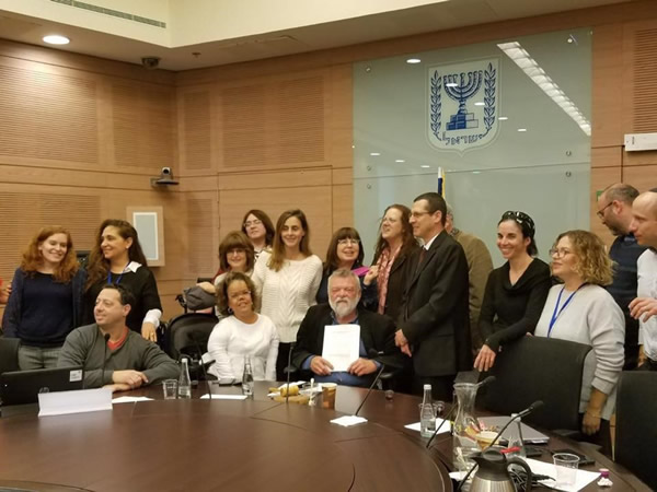 MK Ilan Gilon, Chair of the sub-committee of the Welfare and Social Service Committee in The Knesset holds the approved regulations