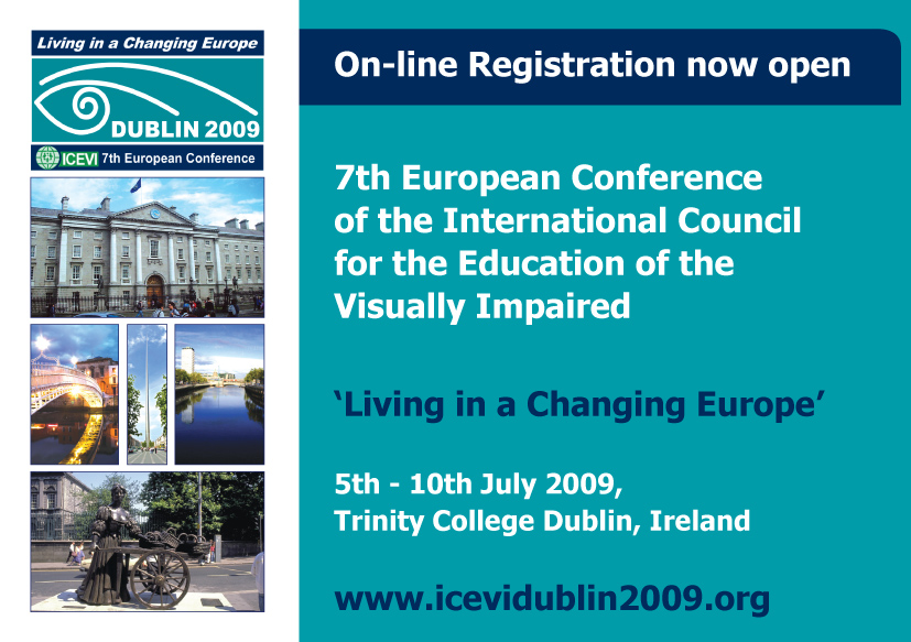 On-line Registration to the 7th European conference of ICEVI now open