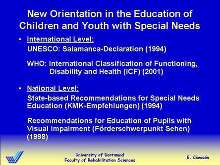 Part 1 - slide New orientation in SEN education