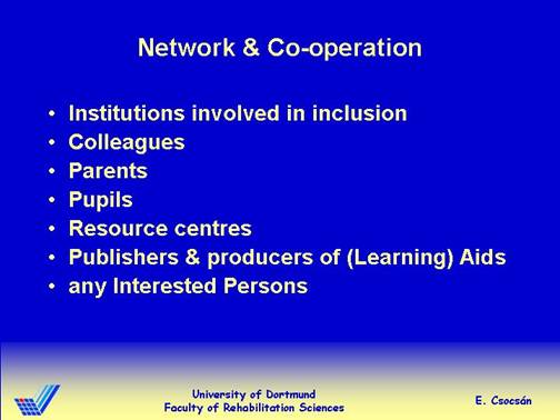 Part 1 - slide Network and Co-operation