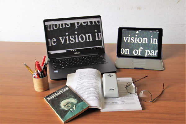 Electronic magnifier with dedicated WIFI