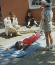 Two VI children in the pre-school integration programme